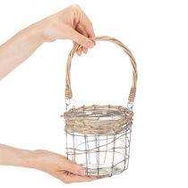 Artikel Hängande lykta, glas, metall, pil, Ø14,5 cm, 2 stycken