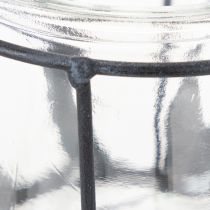 Artikel Metalllykta med glas, antracit, Ø23cm, H27cm