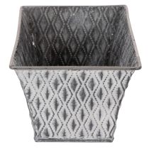 Artikel Zinkskål med diamantmönster 22 cm × 12 cm