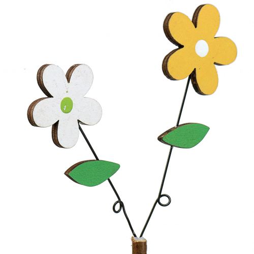 Artikel Dekorplugg träblomma H44cm 6 st