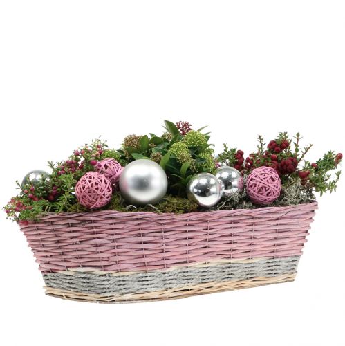 Floristik24 Spanball Pink Ø6cm 6st