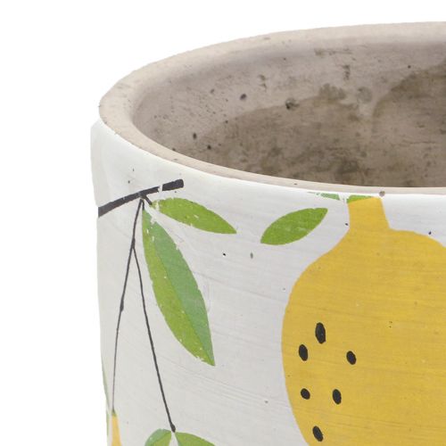 Floristik24 Planterkruka keramik citron dekorativ blomkruka sommar H17cm