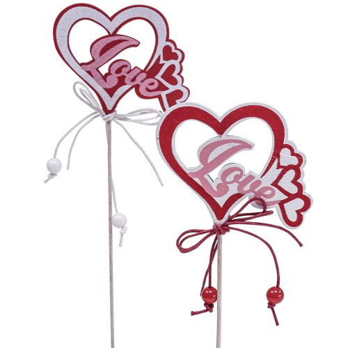 Artikel Blomplugg dekorativ plugg &quot;Love&quot; Alla hjärtans dag 25,5cm 16 st