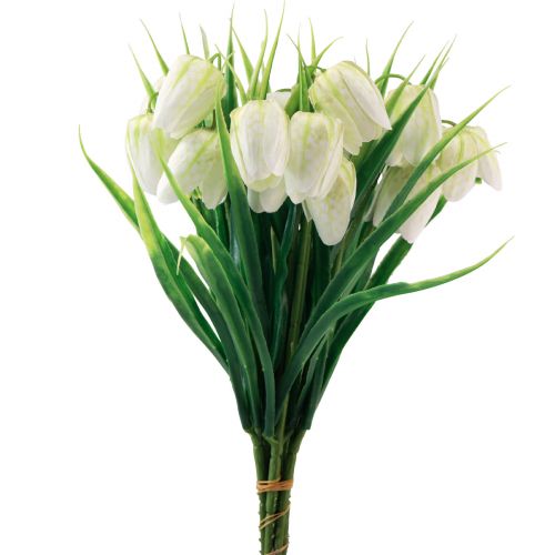 Artikel Fritillaria Vitrutig Bräde Blomma Konstblommor 38cm 6 st