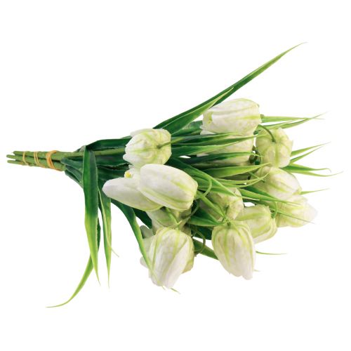 Artikel Fritillaria Vitrutig Bräde Blomma Konstblommor 38cm 6 st