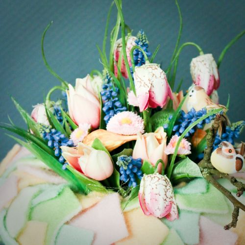 Floristik24 Rutbrädeblommor Fritillaria konstgjord vit, grön 40cm 12 st