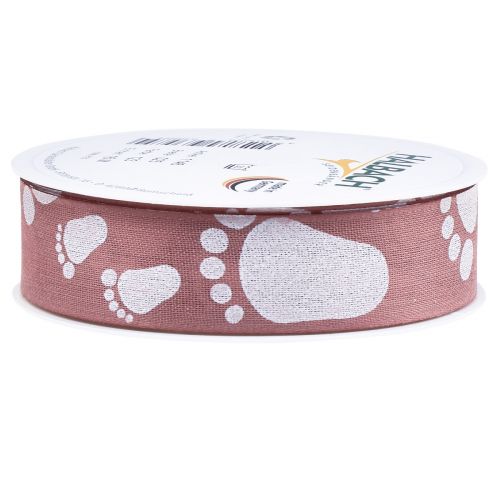 Artikel Presentband babyfötter dekoration dopband rosa 25mm 16m