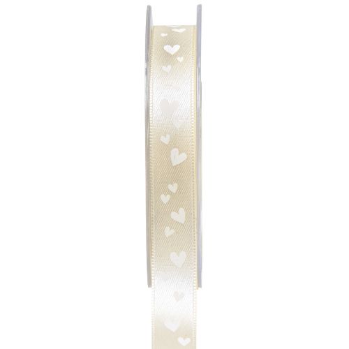 Floristik24 Presentband kräm bröllopsband dekorativt band 15mm 20m