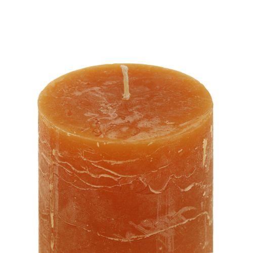 Artikel Pelarljus mörkorange enfärgade Sunset 60x80mm 4 st