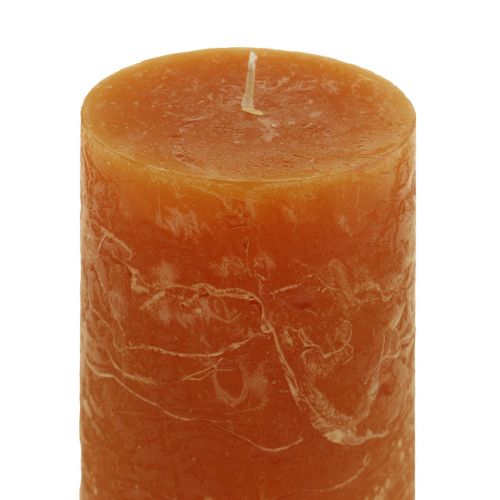 Artikel Pelarljus mörkorange enfärgade Sunset 60x100mm 4 st