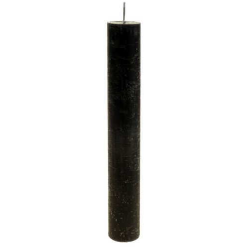 Floristik24 Koniska ljus färgade svarta ljus 34×240mm 4 st