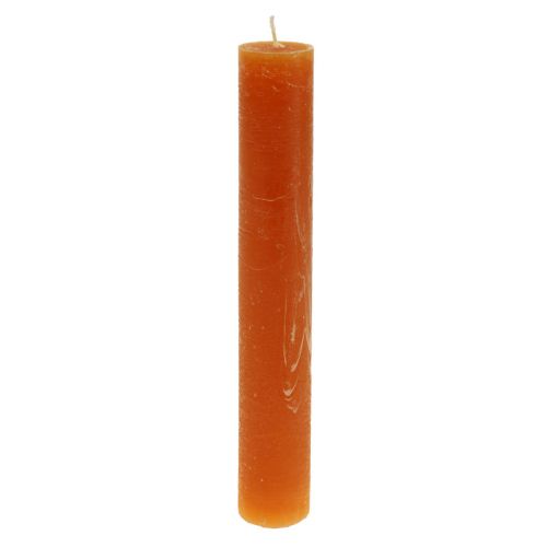 Koniska ljus mörkorange enfärgade Sunset 34x240mm 4 st