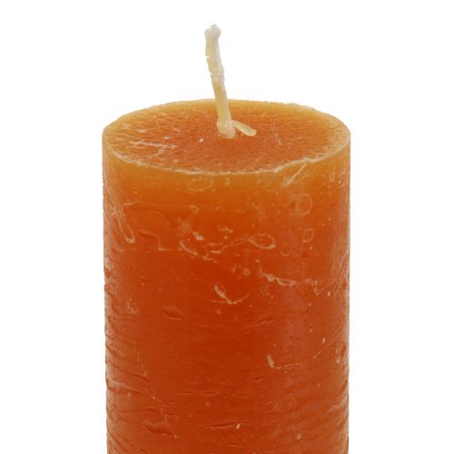 Artikel Koniska ljus mörkorange enfärgade Sunset 34x240mm 4 st