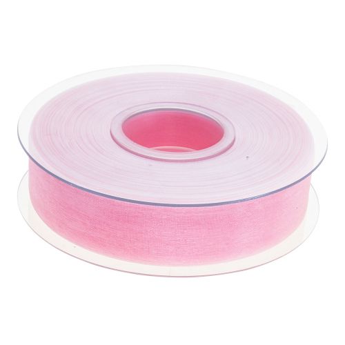 Artikel Organzaband presentband rosa band kantkant 25mm 50m