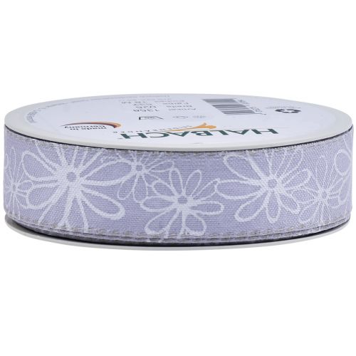 Artikel Presentband lila blommor band lila 25mm 18m