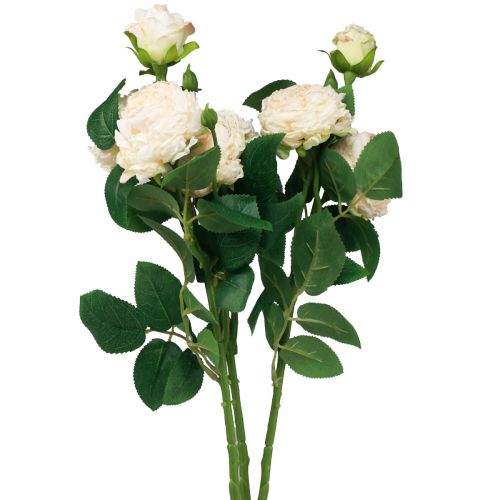 Artikel Konstgjorda Rosor Cream Konstgjorda Rosor Dry Look 53cm 3 St