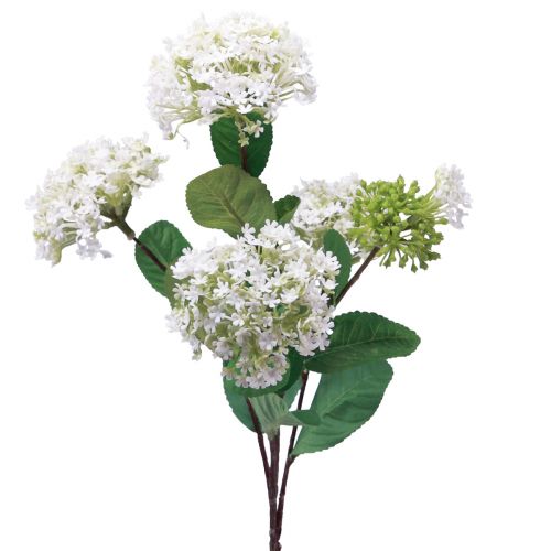 Floristik24 Konstgjord blomsnöbollsväxt Virburnum vit Ø8cm 64cm