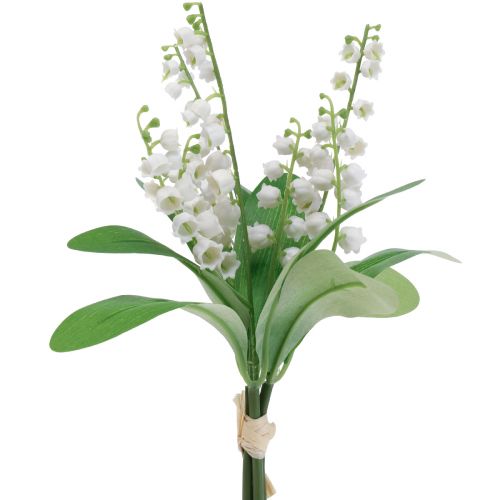 Artikel Dekorativa liljekonvalj konstgjorda blommor vita vår 31cm 3st