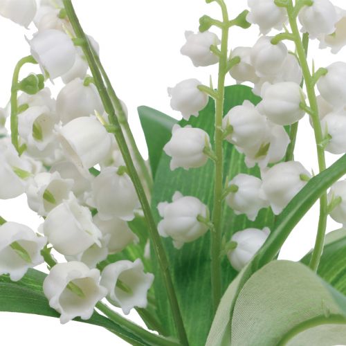 Artikel Dekorativa liljekonvalj konstgjorda vårblommor vita 31cm 3 st