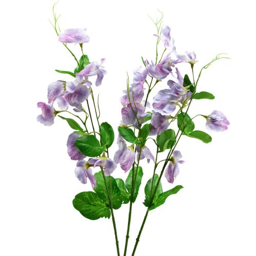 Floristik24 Konstgjorda Blommor Lila Vicker Vicia Trädgårdsblommor 61cm 3st