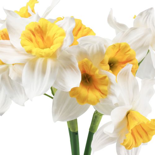 Artikel Konstgjorda påskliljor vita sidenblommor påskliljor 40cm 3 st