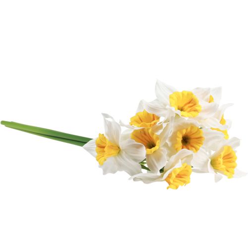 Artikel Konstgjorda påskliljor vita sidenblommor påskliljor 40cm 3 st