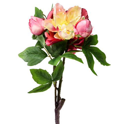 Artikel Pioner Siden Blommor Konstgjorda Blommor Rosa Rosa 68cm