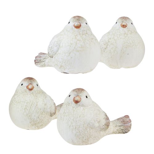 Bordsdekoration vårdekoration dekorativa fågelfigurer 8,5cm 4st
