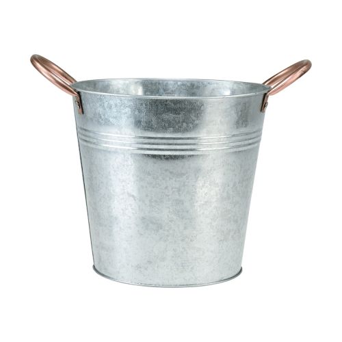 Artikel Blomkrukshink med handtag metalldekor Ø19cm H17cm