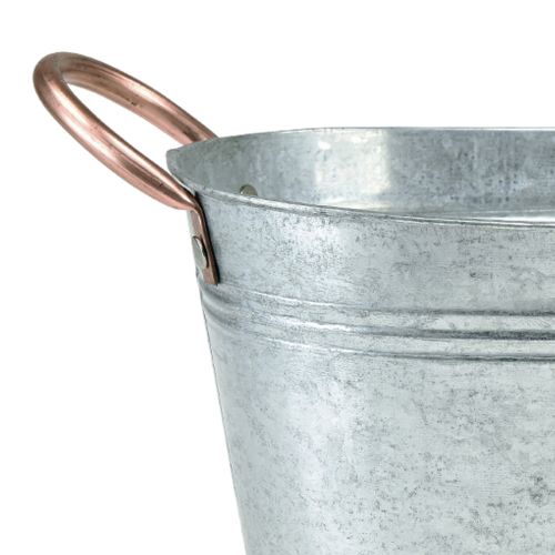Artikel Blomskål med handtag dekorativ metallskål 17,5×12×9cm