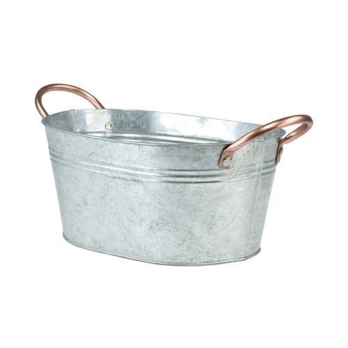 Artikel Blomskål med handtag dekorativ metallskål 17,5×12×9cm