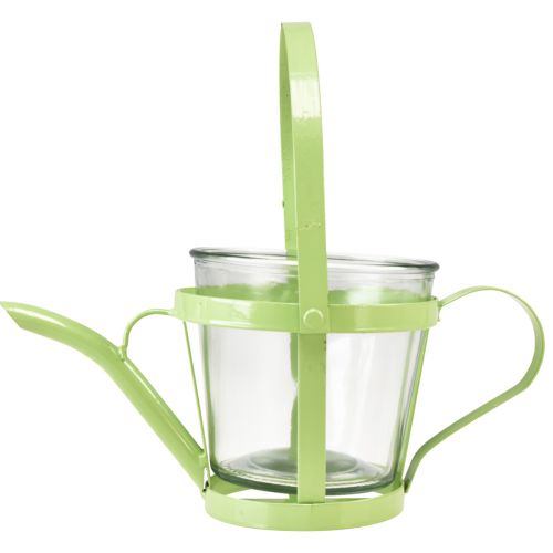 Artikel Lykta glas dekorativ vattenkanna metall grön Ø14cm H13cm