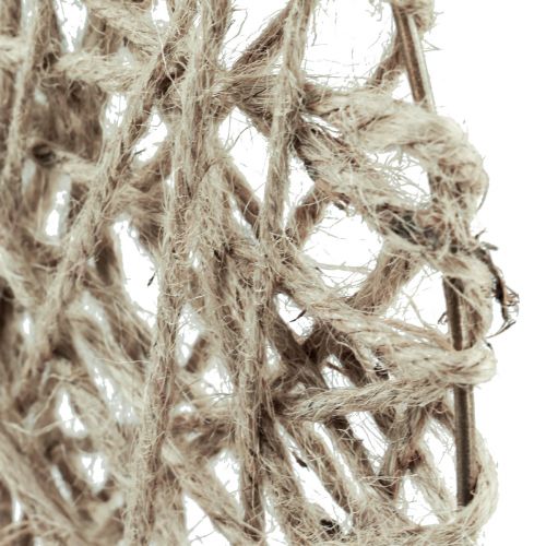 Floristik24 Dekorativ ringkrans täckt med metall naturfiber sommardekoration Ø30cm