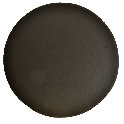 Floristik24 Naturskifferplåt rund stenbricka svart Ø25cm 2 st