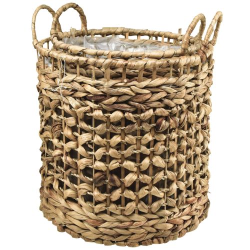 Artikel Plantkorg sjögräskorg vattenhyacint Ø31/26cm set om 2
