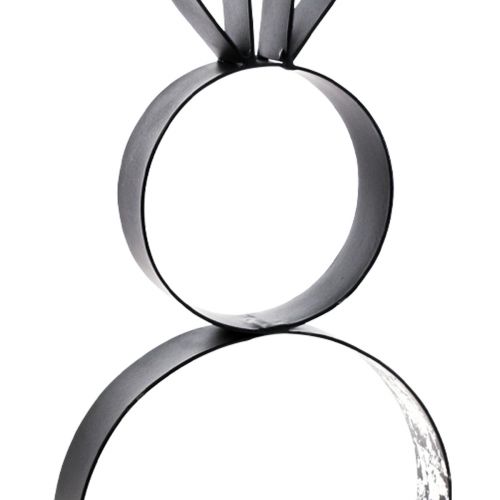 Artikel Påskhare dekoration metall svart silver påskfigur 11×31cm