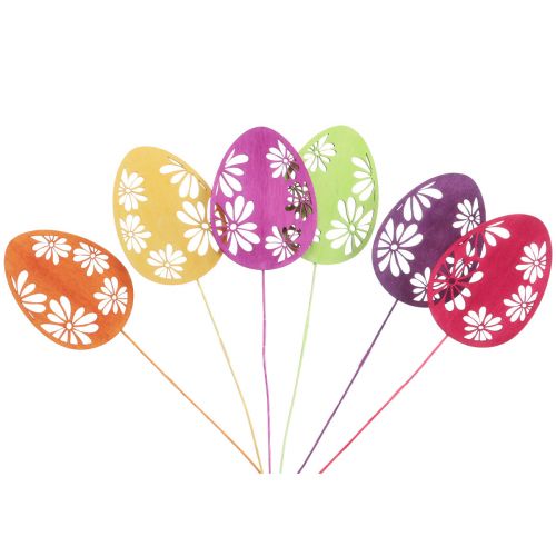 Artikel Påskägg dekorativa blomproppar påskved 30,5cm 18 st
