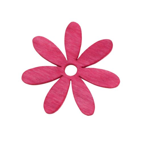 Artikel Strö dekoration trä blommor bordsdekoration sommar färgglad Ø4cm 72 st
