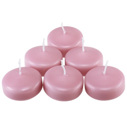 Floristik24 Flytljus Flytljus Rosa Ø4,5cm H3cm 8 st