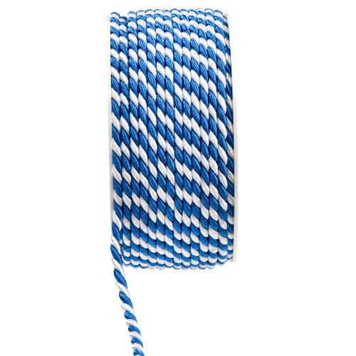 Floristik24 Sladd blå vit presentband dekorativ sladd dekorativt band 25m