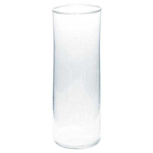 Hög glasvas konisk blomvas glas 30cm Ø10,5cm