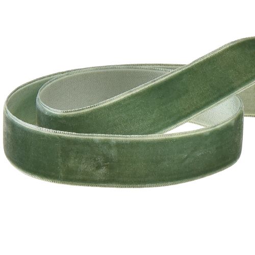 Artikel Sammetsband grönt dekorationsband sammet presentband B20mm L10m