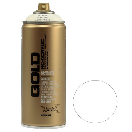 Floristik24 Sprayfärg vit färgspray Montana Gold Shock White 400ml