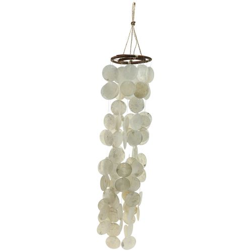 Capiz vindspel hängande dekorationsskal pärlemorskivor 95cm