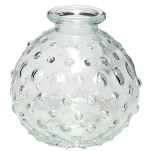 Floristik24 Liten glasvas kulvas vas klar Ø8,5cm H8cm