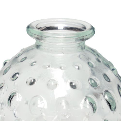 Floristik24 Liten glasvas kulvas vas klar Ø8,5cm H8cm