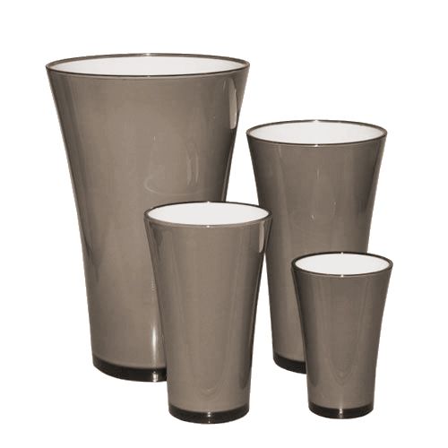 Vas &quot;Fizzy&quot; platinagrå Ø13,5cm till ca Ø28,5cm 1 st