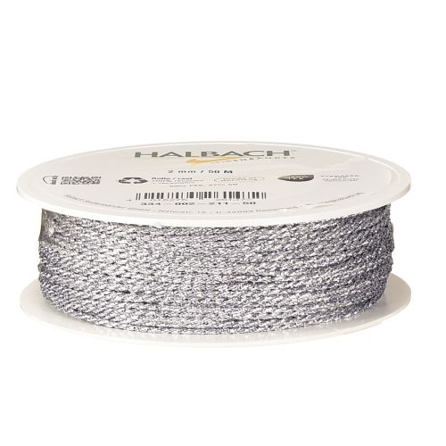 Silversnöre 2mm 50m