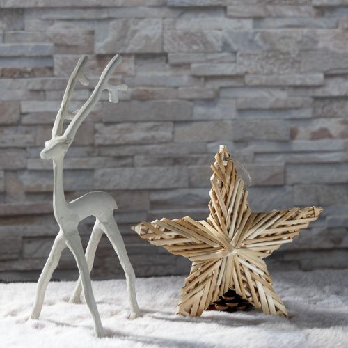Artikel Rendekoration hjortfigur metall grå lera optik H27,5cm
