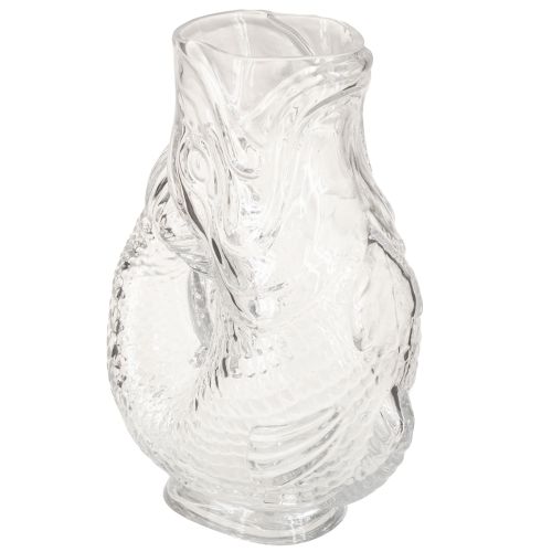 Artikel Glasvas i dekorativ fiskform för harmonisk rumsdesign, 24,5 cm